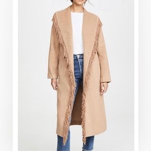 Line and Dot Linda Fringed Coat